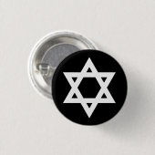 "STAR OF DAVID" RONDE BUTTON 3,2 CM (Voorkant /achterkant)