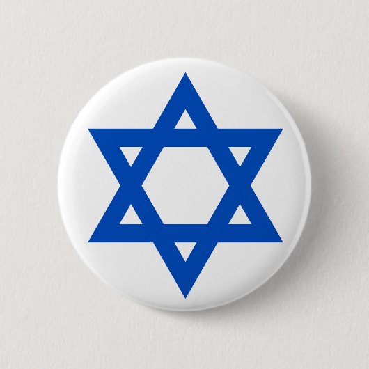 "STAR OF DAVID" RONDE BUTTON 5,7 CM (Voorkant)