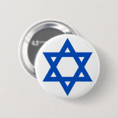 "STAR OF DAVID" RONDE BUTTON 5,7 CM (Voorkant /achterkant)