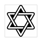 Star of David Rubber Stamp Rubberstempel (Afrduk)