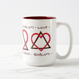 Star of David's Love (Mok) Tweekleurige Koffiemok