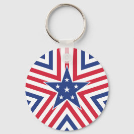 Star of Freedom (Stripe) Sleutelhanger