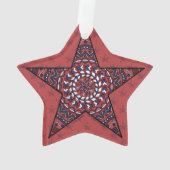 Star of Independence Acryl Ornament (achterkant)