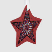 Star of Independence Acryl Ornament (voorkant)
