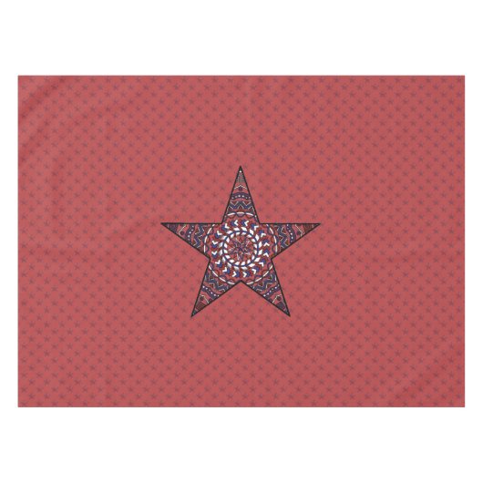 Star of Independence Tafelkleed (Voorkant (Horizontaal))