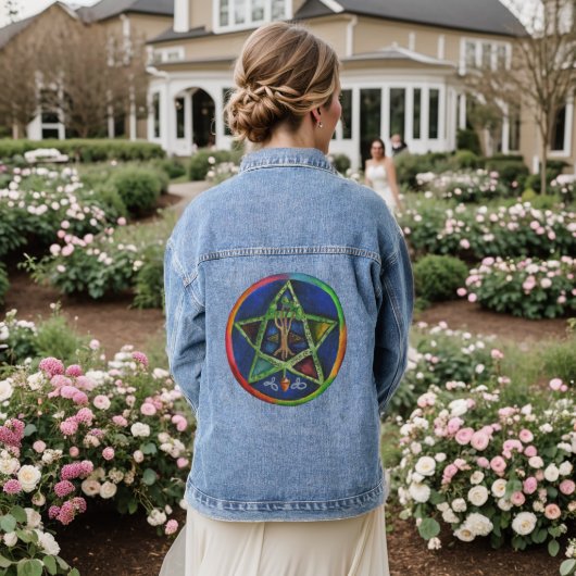 Star of Truth Celtic Denim Jacket (Huwelijk Achterkant)
