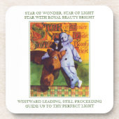 STAR OF WONDER Hard Plastic Onderzetters + Tekst (Voorkant)
