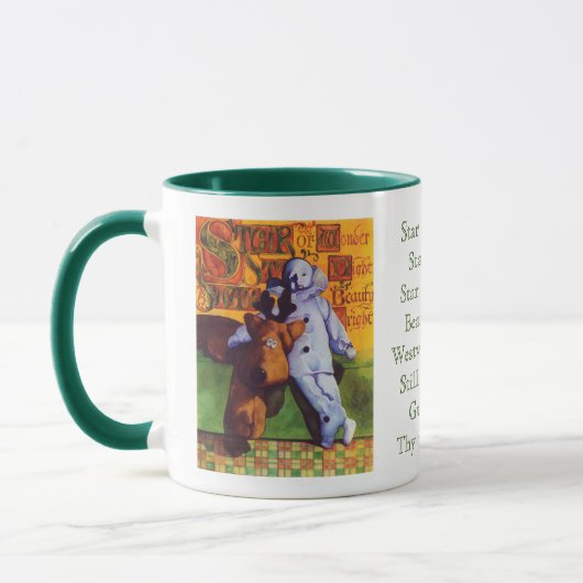 STAR OF WONDER Hunter Green Combo Mug (Gauche)