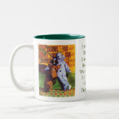 STAR OF WONDER Hunter Green Mug à deux tons (Gauche)