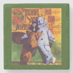 STAR OF WONDER Marble Stone Onderzetter / Groen