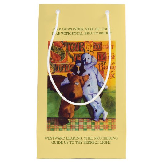 STAR OF WONDER Petit sac cadeau - Or (Devant)