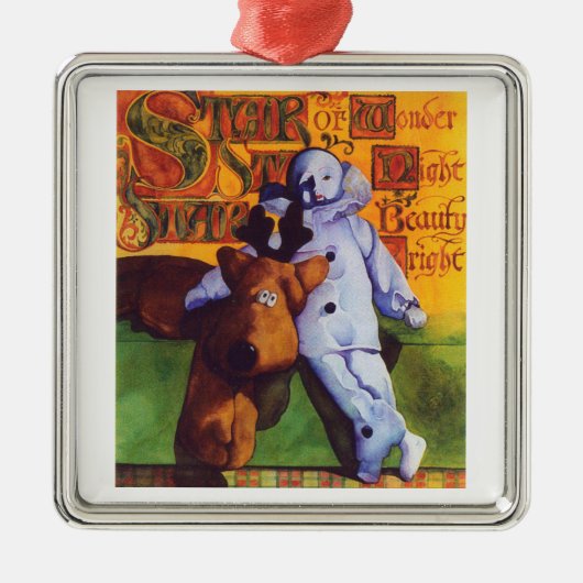 STAR OF WONDER Premium Square Ornament (Voorkant)