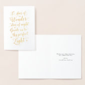 Star of Wonder Religieuze Folie Kerst Kaarten (Display)