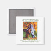 STAR OF WONDER Square Magnet + Tekst Magneet (Voorkant / Achterkant)