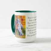 STAR OF WONDER Tall Hunter Green Combo Mug (Devant gauche)