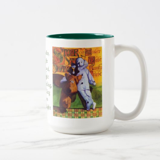 STAR OF WONDER Tall Hunter Green Mug à deux tons (Droit)