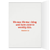 Star of Wonder Xmas Christian Art & Bible Verse (Intérieur (Gauche))