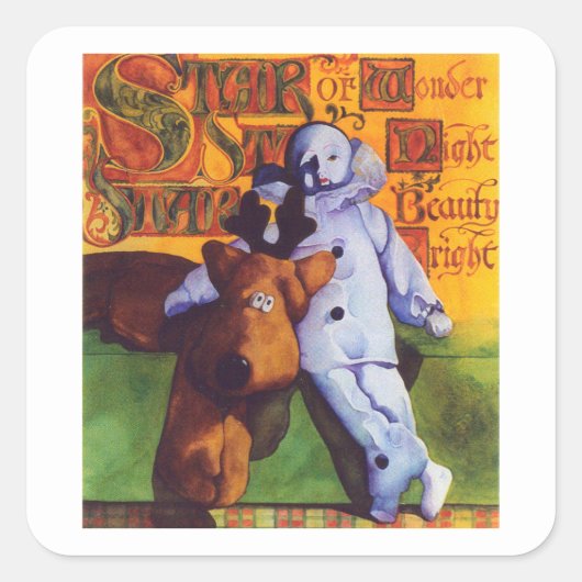 STAR OF WONWONNER Stickers petits Carrés (Devant)