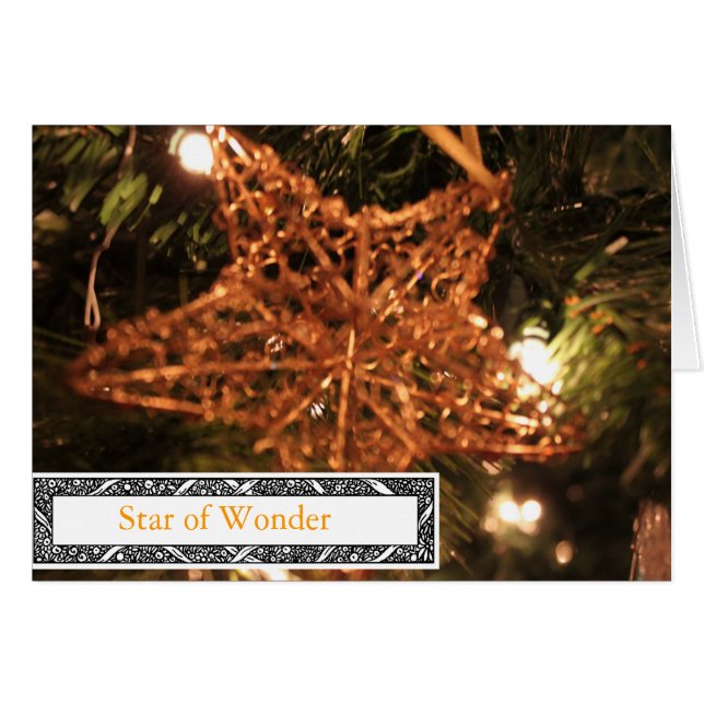STAR OFWONDER CHRISTMAS CARTES (Devant horizontal)