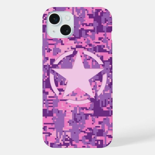 Star on Girl Hot Pink Camo numérique (Verso)