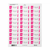 STAR OR DAVID stijlvolle penseelstreek helder heet Etiket (Full Sheet)