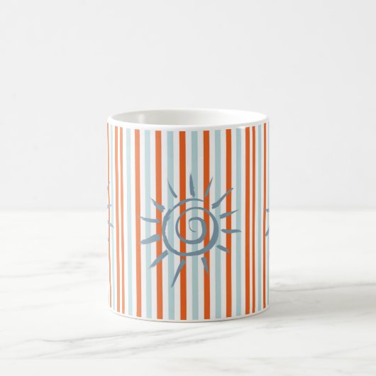 Star Orange Blue Stripe Mug (Centre)