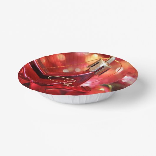 Star Ornament Vrolijk kerstfeest Papieren Kommen (Gebogen)