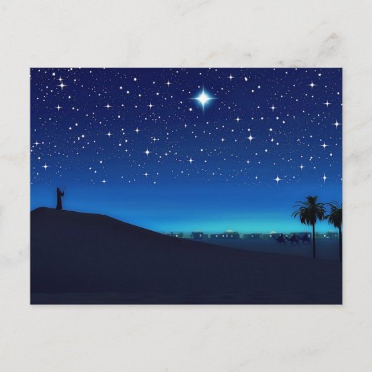 Star Over Bethlehem Briefkaart (Voorkant)