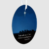 Star over Bethlehem - symbol of the birth of Jesus Ornament (voorkant)