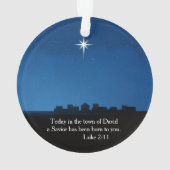 Star over Bethlehem - symbol of the birth of Jesus Ornament (achterkant)