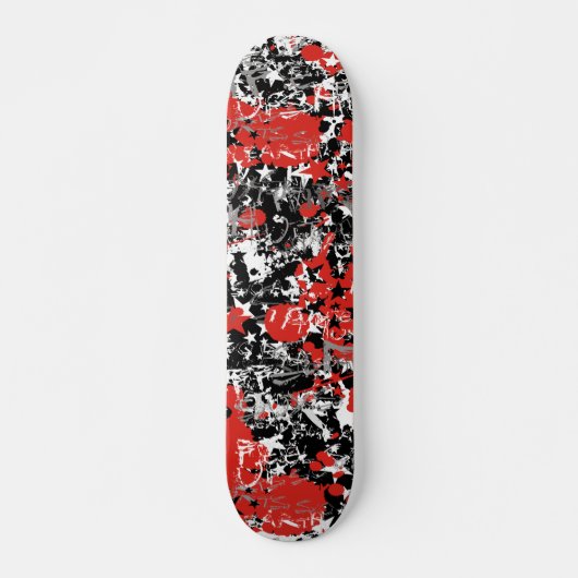 Star Paint Splatter Skateboard (Voorkant)