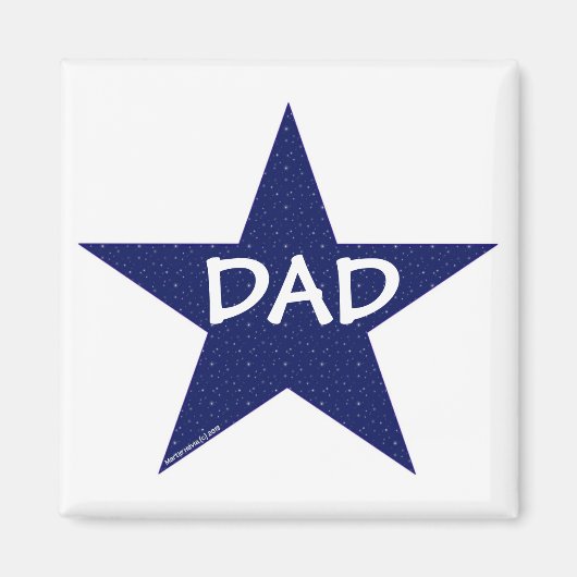 Star Papa Magnet (Devant)