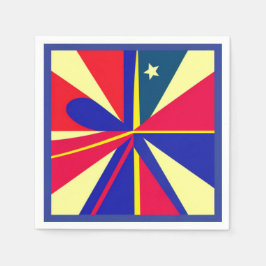 Star Patriotic Napkin Servet