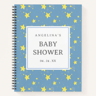 Star Pattern Baby shower Geschenklijst Notitieboek