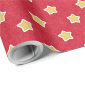 Star Pattern-Kerstfeestdag Cadeaupapier (Rol Hoek)