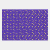 Star Pattern on Blue, Golden and Red Inpakpapier Vel (Voorkant 2)