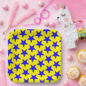 Star Pattern Papieren Bordje (Feest)