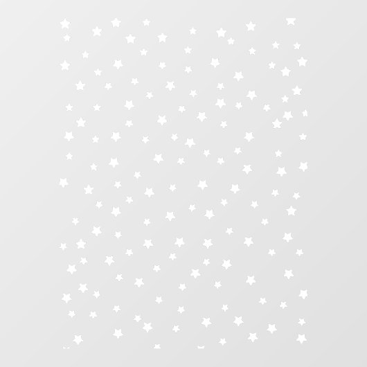 Star Pattern | Witte minimalistische moderne versi Raamsticker (Vel)