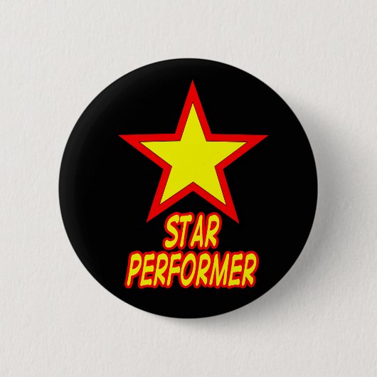Star Performer-Button Ronde Button 5,7 Cm (Voorkant)