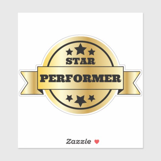 Star Performer Employee Recognition-Afstuderen Sticker (Vel)
