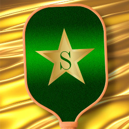 Star Pickleball Star Player Green Custom Monogram Paddle
