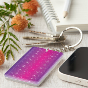 Star Pink Patroon Sleutelhanger