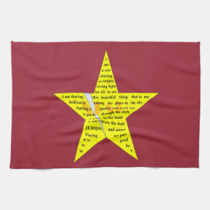 Star Poem Kitchen Towel Theedoek