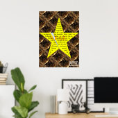 Star Poem-Poster Poster (Thuiskantoor)