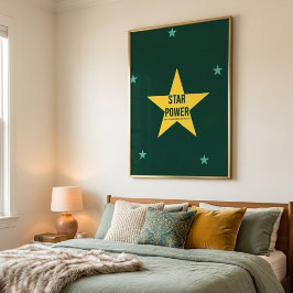Star Power — 90s Maximalist  | Retro Bedroom Art Poster