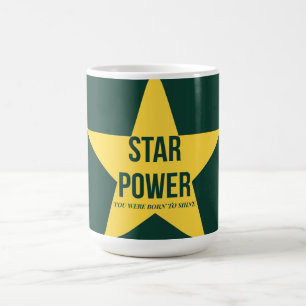 Star Power — 90s Maximalistische Mok Retro Kunst