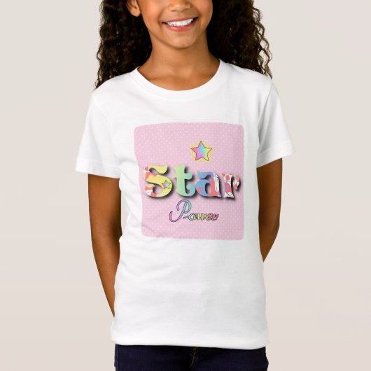 STAR POWER Meisjes T-shirt (Voorkant)