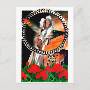 Star Princess en Tiger CricketDiane Fantasy Art Briefkaart