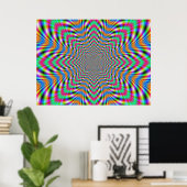 Star Psychedelic Poster (Thuiskantoor)
