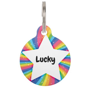 Star Rainbow QR-code Huisdierpenning